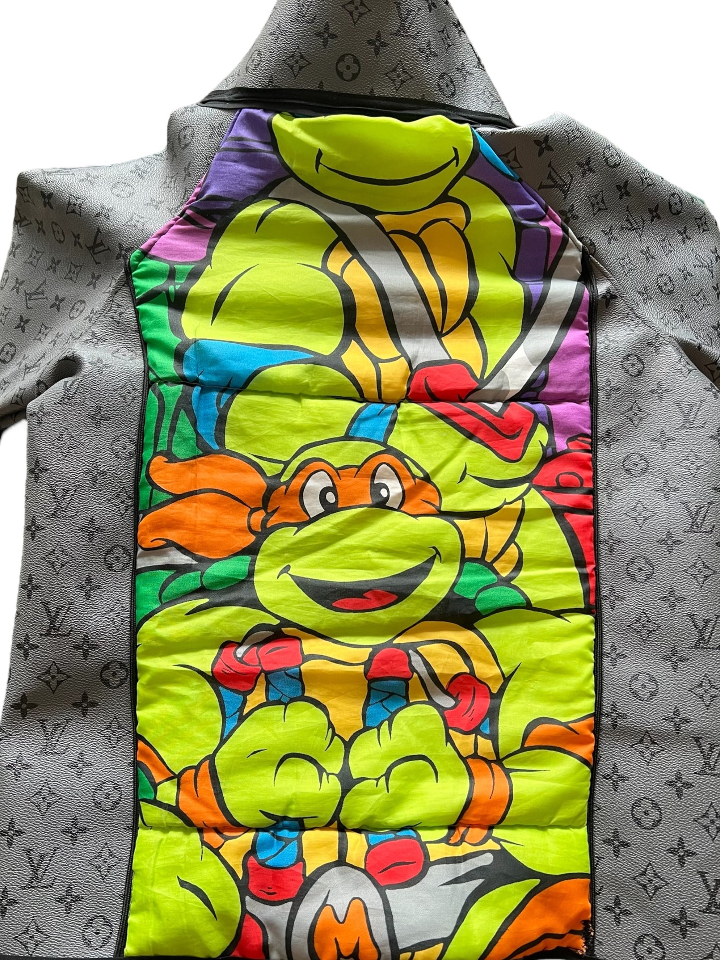 Custom mixed media Moto Jacket