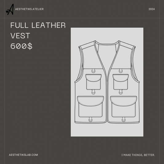 Custom Full Leather Vest