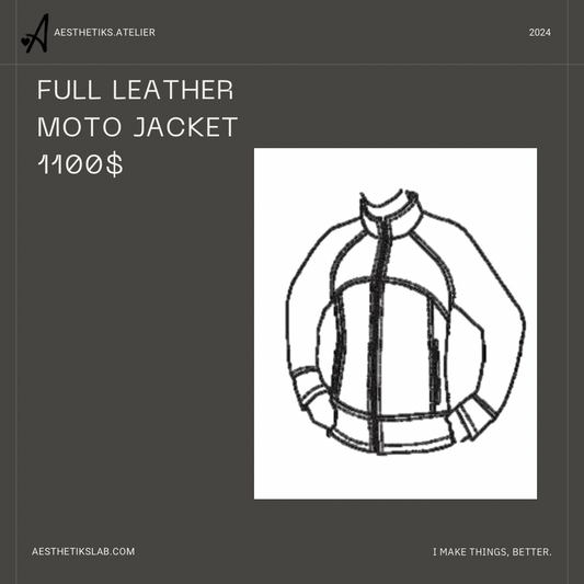 Custom Full leather Moto Jacket